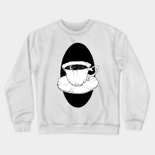 Tea of the Moon and Stars Crewneck Sweatshirt by Gekko and the Samurai 